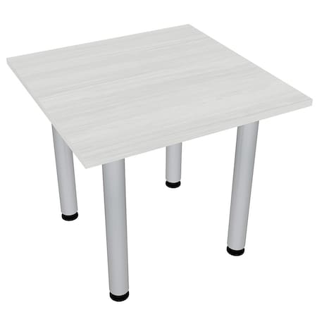 Skutchi Designs 34 in W, 34 in L, 29 in H, Engineered Wood Top, White HAR-SQ-34-POST-WHCYPRESS